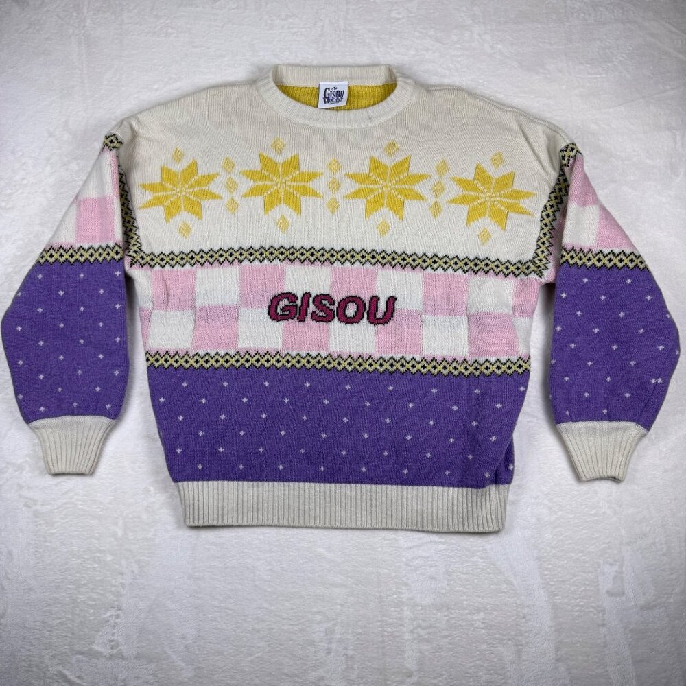 Gisou 2022 Holiday Limited Edition Ugly Christmas Sweater Womens‎ OS Pastel